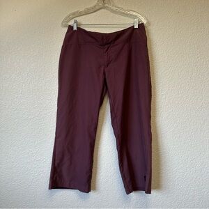 Patagonia Duway Capris Pants Women's sz 6 Morel Purple Wide Leg Hiking Outdoor